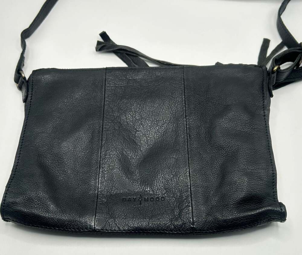 Day & Mood Black Leather Multi-Zip Crossbody Bag - Picture 2 of 9